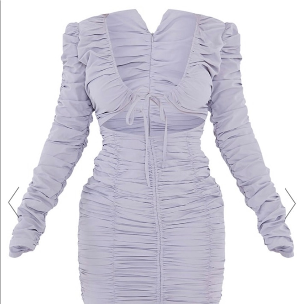 Bodycon Dress | Extreme Ruched Cut out  tie